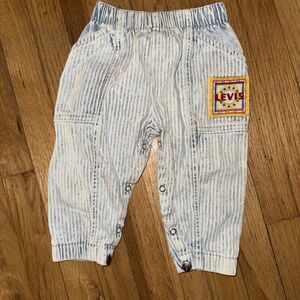Vintage 1990s Little Levi’s Jeans Size 18 Months Acid Wash Stripe Jogger Snaps